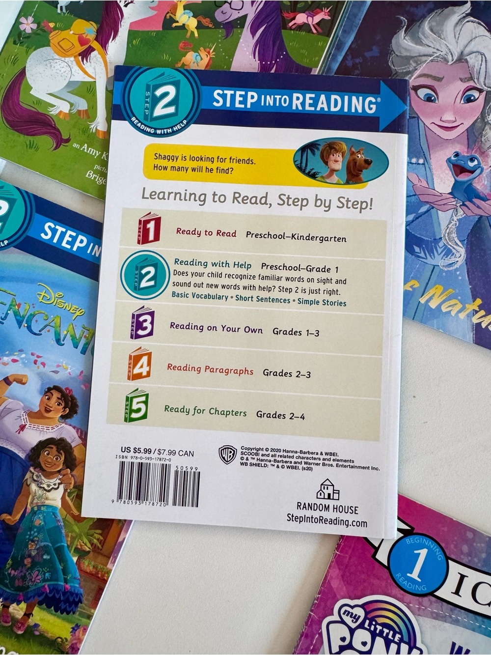 Disney Step-Into-Reading Books FROZEN ENCANTO SCOOBY DOO UNICORN, MY LITTLE PONY - Picture 3 of 9